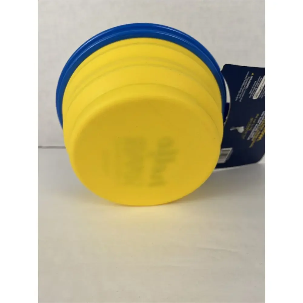 Banana Boat Dog Water Bowl Travel Collapsible Silicone Carabiner Holds 34 oz